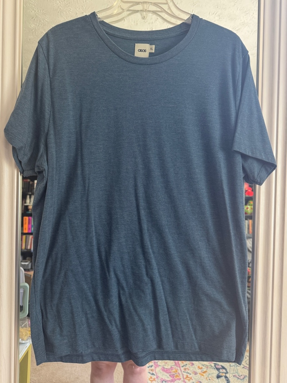 ASOS Crew Neck T-Shirt in Steel Blue